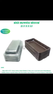 Mika Brownies Medium (MBM) 50 Pcs Tray Bento 22x11x5.5