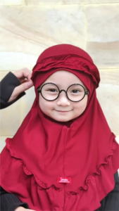 Shamira - Jilbab Anak Rania Rempel Kerudung Anak Bando Rempel Jersey Premium Februari Romantis