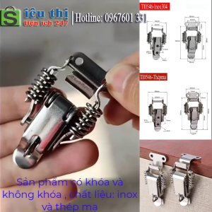 Khóa Gài Lò Xo Khóa Móc Lò Xo Inox Và Kim Loại TI0546i Lò Xo Khóa Móc Lò Xo Inox Và Kim Loại TI0546