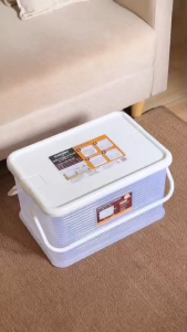 กล่องเก็บของพร้อมฝาปิด(ซ้อนกันได้) รุ่น HK