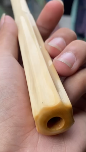 Pipa GG Asli Lokal: Lawasan Blimbing Panjang 18cm Mulus Tebal