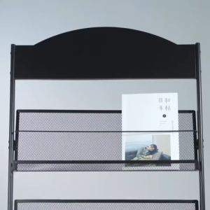Elegant Metal Mesh Brochure Rack Newspaper Display Stand Magazine Organizer Exhibition Shelf - Durable Eco-Friendly In Stock in Manila Fast Shipping