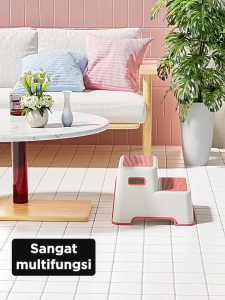 Dejavu Bangku Pijakan Kaki Anak Tingkat Kursi Duduk Kaki Tangga Toilet Kursi Step Stool Bayi HSB816