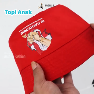 Topi Bucket anak dan dewasa Karakter Tema Kemerdekaan HUT RI 17 AGUSTUS AGUTUSAN