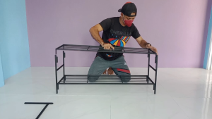 ชั้นวางแบบถอดประกอบจิ๊กซอว์2ชั้นขนาด ยาว120ซ.ม.กว้าง30ซ.ม.ต่อชั้นสูง38ซ.ม ระหว่างชั้น สูงสุดที่60ซ.ม  วัสดุเป็นเหล็กกัลวาไนซ์และเคลือบสีอย่างดี