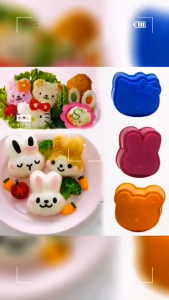 Cetakan Nasi Bento Mini Cetakan Bekal Anak Lucu
