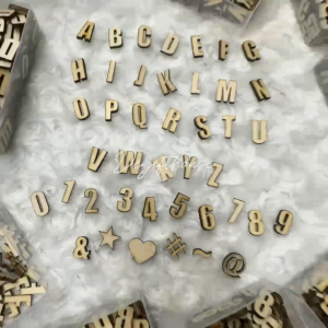 Letters Alphabet Wooden Letters Huruf Kayu Custom Name Design Decoration Diy Creative Ideas Gift