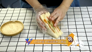 100Pcs Sandwich Bags Disposable Plastic Sandwich Baking Bread Pastry Bag Triangle Packaging Bag