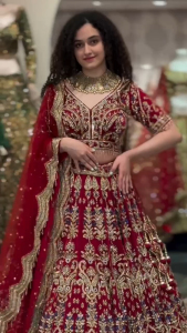 [PRE-ORDER] Semistitched Fox Georgette Lengha (10-15days delivery)