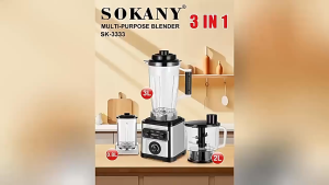 เครื่องปั่นไฟฟ้า SOKANY 3in1 สุขภาพดีง่ายๆได้ที่บ้าน ผักผลไม้ เนื้อสัตว์ บดกาแฟ