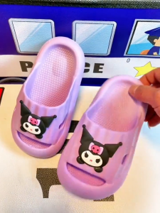 FASHION ACE🔥Sandals for Kids Girls Fashion Soft Bottom kuromi Sandal Kids  New  2024 Summer Popular Childrens Princess Shoes Childrens Beach Shoes Anti Slip Slippers kasut bunyi baby girl24042404