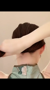 Jepit Rambut Sanggul Tusuk Konde Mutiara Gelombang Chinese Style Wave U-Shape Pearl Hairpin TKAM