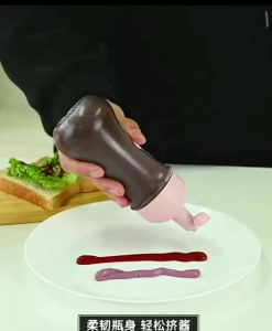 350ml Botol Kecap/Botol Minyak Saus Plastic / Botol saos/ Multifungsi aksesoris dapur Botol MLH D28