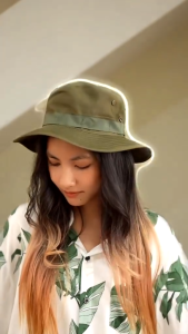 หมวกบักเก็ต หมวกเดินป่า กันแดด มีกระดุมติด มีสายคล้องคอ ใส่ได้ทั้งผู้หญิงและผู้ชาย /Find Fun