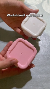 Hayylife Kotak Penyimpanan Mini - Kotak penyimpanan makanan mini dengan segel tutup yang lebih tebal kotak makanan bayi yang dapat menjaga kesegaran makanan HL-AAA749