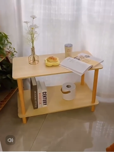 Wooden Side Coffee Table Bedroom Livingroom Sofa Bed Table Simple Modern Nordic Minimalis Furniture Meja Kopi Sisi Murah CCDH