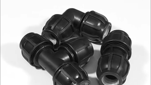 Black Pe Compression Pipe Fittings Coupling ( 1/2  3/4  1" )