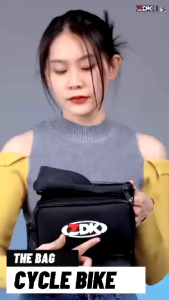 Túi treo sườn xe đạp ZDK S6 vải da kháng nước nhiều ngăn tiện lợi có ngăn đựng điện thoại có thể tách rời