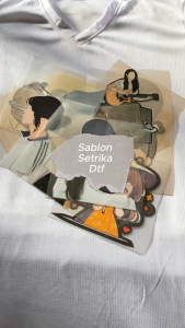 AR Stiker Sablon Setrika Sablon DTF PRINTING Tema Aeshtetic Girl
