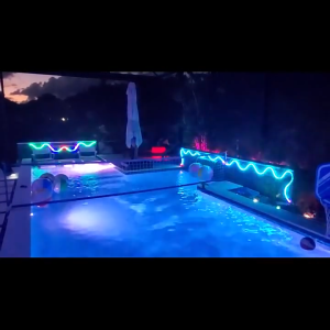 LED NEON FLEX RUNNING RGB DC 24 VOLT 12 VOLT 10METER (APK: MAGIC LANTRN RHYTHM PRO) LAMPU RGB TERANG