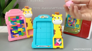 Tetris nhựa xếp hình 3D phát triển logic cho bé phiên bản hươu cao cổ