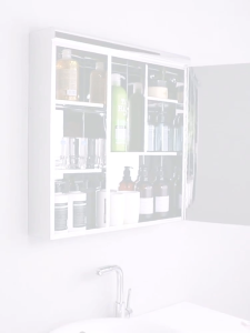 -SG Seller-SUS 304 Stainless Steel Bathroom Mirror Cabinet With Door