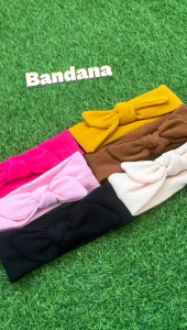 BOBOHO - BANDANA BAYI / BANDO IKAT KEPALA MELINGKAR TEKSTUR GELEMBUNG KAIN LEMBUT WARNA-WARNI