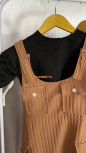 Setelan Overall Dress Cargo Anak Perempuan usia 3-12 Tahun
