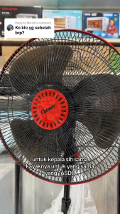COSMOS 16XDC Kipas Angin Berdiri Ukuran 16 inch Hembusan Angin Sejuk