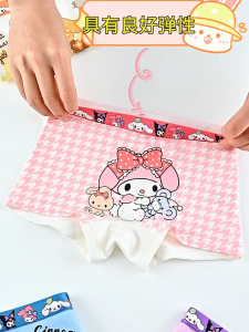 4 pcs Sanrio Kuromi Children Underwear Sets Underpants teen Panties Womens Briefs Underwear Childrens Boxer Panties Girl Shorts Boxed Briefs Shorts