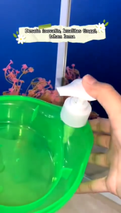 Tempat Sabun Cuci Piring 2in1 Dispenser Sabun Cair Soap Pump Dengan Wadah Spons Bentuk Bulat