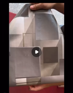 Wallpaper Dinding Ruang Tamu Kamar Studio Motif Kotak 3 Dimensi Hijau