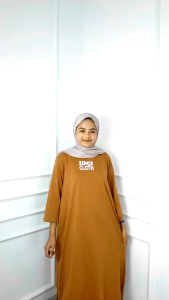 Midi Dress Wanita Terbaru 2024 DM3 Midi Bahan Kaos Katun Combed Apk Sablon Long Tunik Jumbo Viral