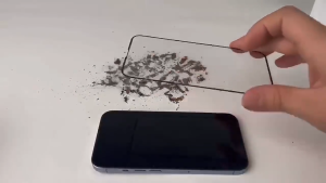 ฟิล์มกระจก เต็มจอขอบดำ ส่วนโค้งขนาดใหญ่ ป้องกันไฟฟ้าสถิตย์ สำหรับ iPhone 11 13 14 12 15 Pro Max XR 6 7 8 Plus X XS Max 13promax 14promax 12promax 11promax