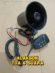 KLAKSON MOTOR BEL HORN TOA SIRINE 6 SUARA + MIC SIRINE SUPER SOUND COMBIZ UNIVERSAL MOTOR / MOBIL