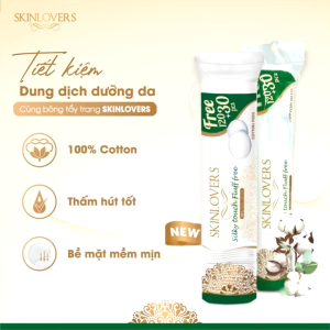 Combo 10 gói bông tẩy trang Skinlovers chính hãng cao cấp 150 miếng (10x150)