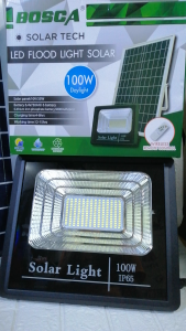 BOSCA 100W LED Flood Light Solar Panel Remote Control Waterproof IP65