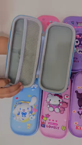 Kotak Pensil Anak Karakter Gambar Timbul Emboss 3D Lucu Pencil Case Bahan EVA