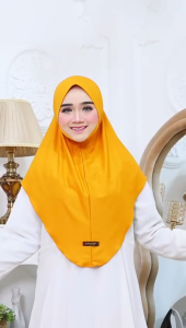 Inara Dagu Instan Malay L KASUARI HIJAB | Jilbab Khimar Malaysia Soft Pet | Kerudung Malay Jersey Premium Terbaru