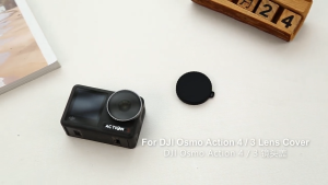 For DJI Osmo Action 5 Pro / Action 4 / 3 PULUZ Silicone Lens Cap (Black)