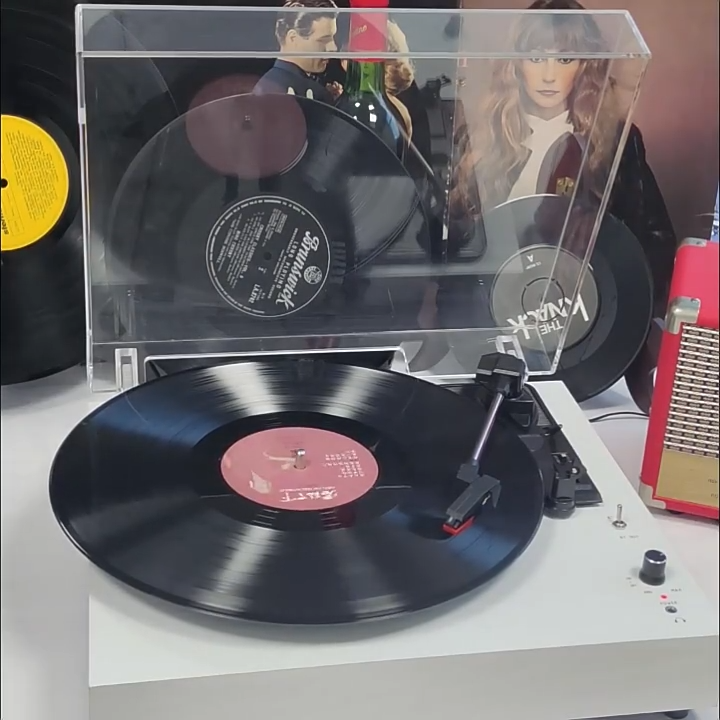 Middix Vinyl turntable player Gramophone  wooden music player retro vinyl record player LP Phonograph Can Connect to Bluetooth Speakers