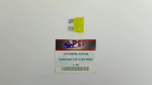 Sekering Karisma 20A (Warna Kuning) - Fuse DX Micro Fuse Mikro Sekring Tusuk Tancap Kotak Besar 20A