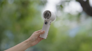 [Warehouse] Ice Portable Handheld Turbo Fan 100 Speeds Adjustable Jet Fan Air Conditioner Refrigeration Mini Fan LED