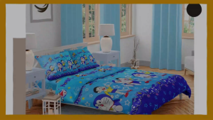 Sprei Motif Karakter Modern Bahan Katun 90x200/100x200/120x200/160x200/180x200/200x200 LP