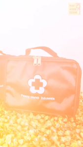 Handbag medis PMI Tas Medis P3K Obat Pouch Travel Hand Bag First Aid Kit Tas Jinjing