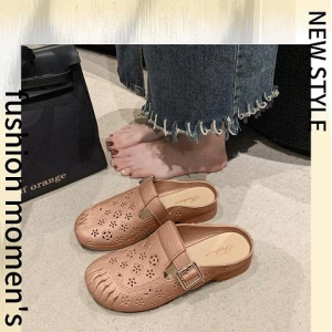 PiShops พร้อมส่ง รองเท้าเเตะเเฟชั่นเกาหลี วัสดุเป็นยาง ทนทาน ดีเทลสวยไม่มีซํ้า มีรูระบายอากาศ ใส่ส่บาย เเนะนําเลยรุ่นนี้ ราคาดีมากเเกร