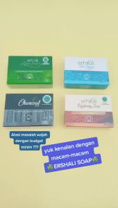 Erhsali Sabun Nasa - Anti Jerawat - Brightening - Flek - Menyegarkan Wajah - 100 % Original / GMEELAN SKINCARE
