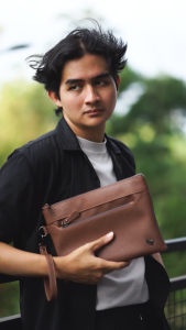 Selvaggi Leather - Otawa Bag Clutch Tas Tangan Pria Kulit Sintetis Premium Hand Bag Fashion Cowo Terbaru Formal Daily Traveling Awet Tahan Api Tahan Air