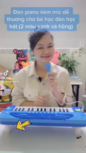 [Voucher 10k]Đồ Chơi Đàn Piano Có Nhạc Và Micro Giúp Bé Học Hát Vui Vẻ