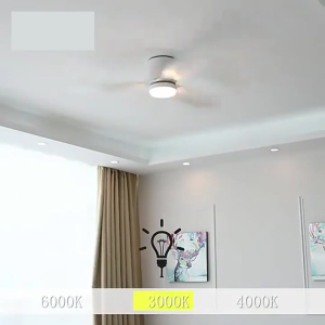 Ceiling Fan With Light Strong Wind 6 Speed Wall Fan Mobile Phone Control Kipas Siling Strong Wind Cooling Fan 3-Color Light Suitable For Living Room Bedroom Dining Room 风扇灯